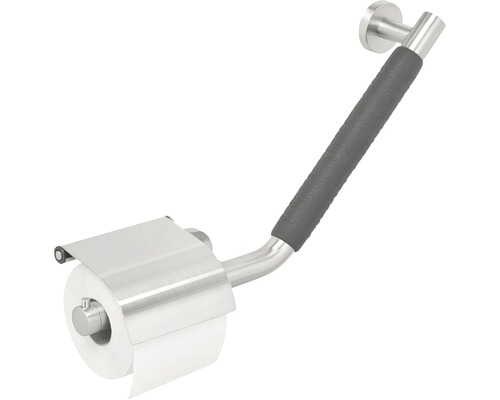 Toilettenpapierhalter mit Haltegriff aus Metall