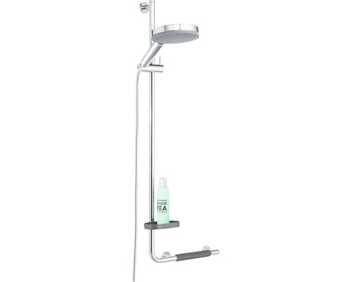 Duschsäule mit Haltegriff und Ablage