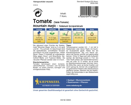 Samentüte Tomate Mountain Magic