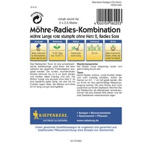 Möhre-Radies-Kombination Kiepenkerl Gemüsesamen Saatband
