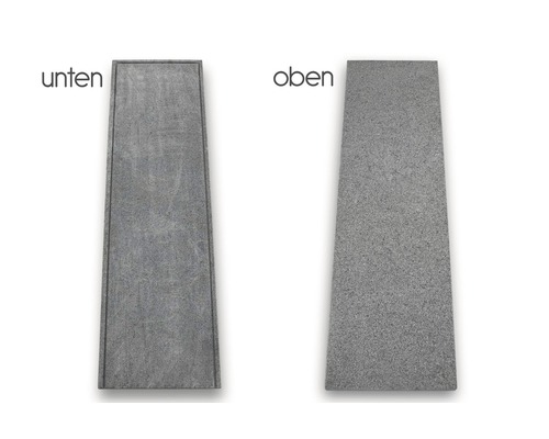 Zwei graue Pflanzgefäße zur Anzeige von oben und unten