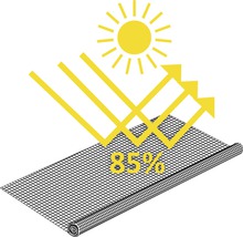 Insektenschutz home protect Magnet-Rahmenfenster mit Sonnenschutz ohne Bohren weiss 120x140 cm-thumb-6