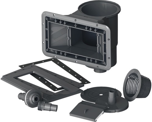 Pool Skimmer Set mit verschiedenen Komponenten