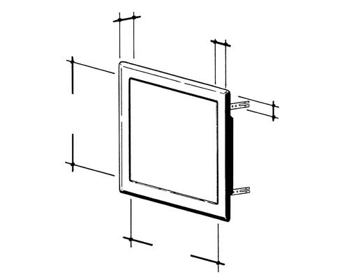 Revisionsklappe zur Wandmontage.