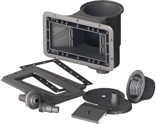 Pool Skimmer Set mit verschiedenen Zubehörteilen