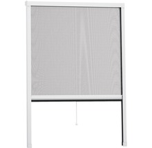 Fliegengitter Alu-Fenster-Rollo home protect easyHOLD weiss 80x130 cm-thumb-0