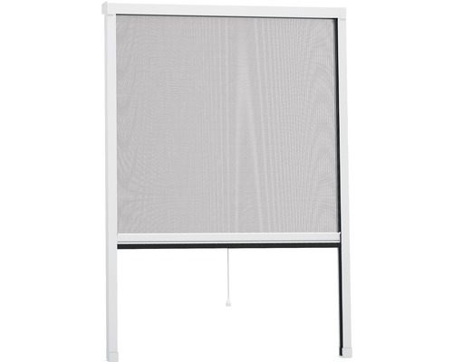 home protect Rollo Insektenschutzfenster easyHOLD Aluminium weiss 125x170 cm Insektenschutzrollo für Fenster mit weißem Rahmen