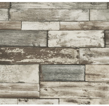 Tapete mit Holzplankenoptik