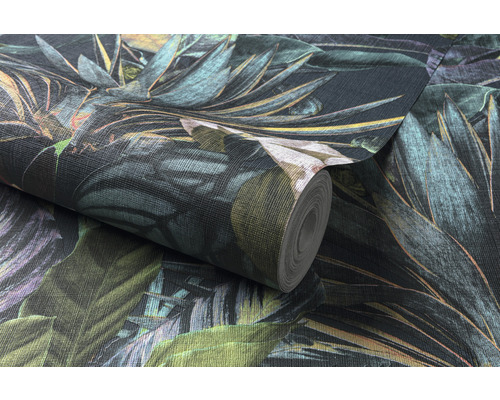 Tapetenrolle mit botanischem Blattmuster