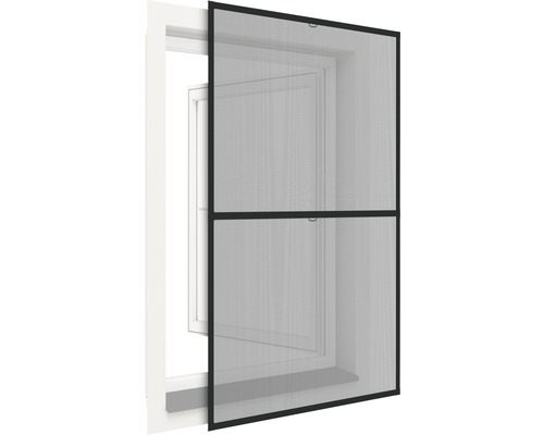 home protect Rahmenfenster XL Insektenschutz Aluminium anthrazit 150x210 cm Fenster mit Insektenschutzgitter