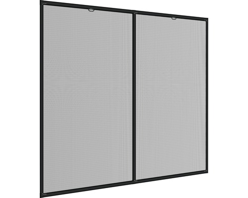 Fliegengitter / Insektenschutz Fenster Bausatz Spezial 150x160cm -  Alu-Rahmen: anthrazit