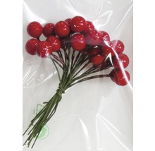 Bündel künstlicher Beeren mit grünen Stielen