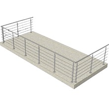 Balkon mit Edelstahlgeländer