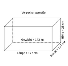 Gerätehaus Alopex Medium mit Fußboden 120 x 180 cm natur-thumb-5