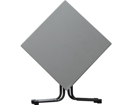 Quadratischer Klapptisch mit Stahlgestell
