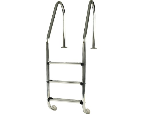 Edelstahltreppe mit drei Stufen für Schwimmbecken