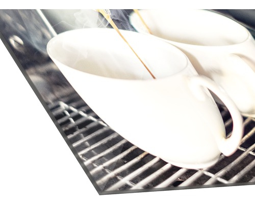 Direktdruck auf Acrylglas mit Tassen Motiv