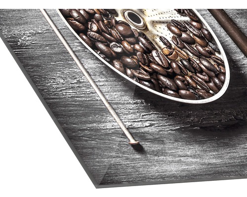 Dekorplatte mit Kaffeebohnenmotiv