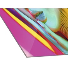 Acrylglasplatte mit abstraktem Motiv