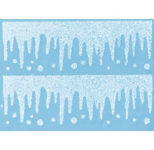 Selbstklebende Fensterfolie mit Eiszapfenmuster