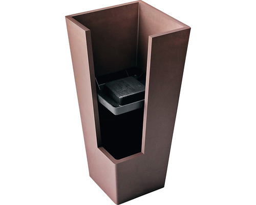 Hoher Pflanzkübel mit Bewässerungseinsatz für den Außenbereich