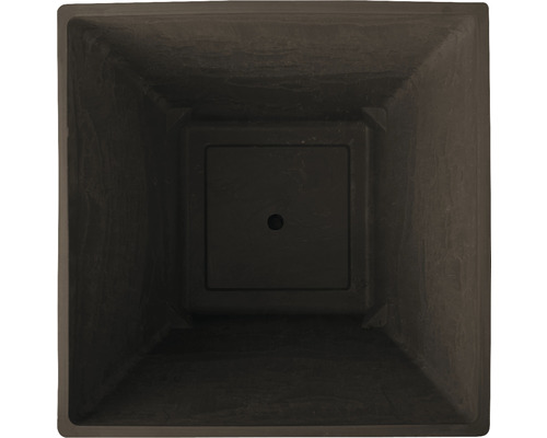Quadratischer Pflanzkübel aus Kunststoff, Ansicht von oben