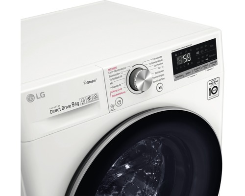 LG Waschmaschine mit Direct Drive und 9 Kilogramm Fassungsvermögen