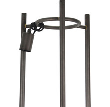 Metallgestell mit Fassung für eine Lampe