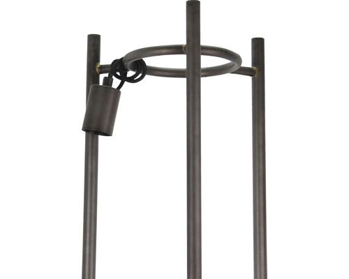 Metallgestell mit Fassung für eine Lampe