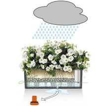 Blumenkasten Balconera Cottage Komplettset, 50cm, granit