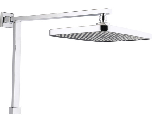 Quadratischer Duschkopf mit Brausearm
