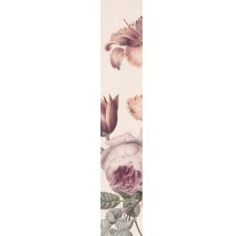 Blumenmuster Tapete mit Rosen, Tulpen und Hibiskus