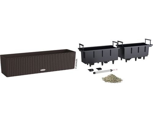 Lechuza Balconera Pflanzkasten mit Bewässerungssystem und Zubehör
