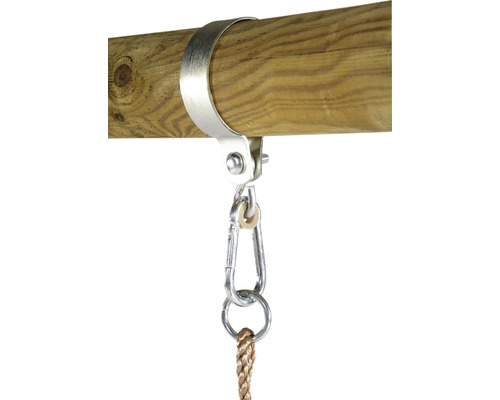 Schaukelhaken mit Karabiner und Rundholz