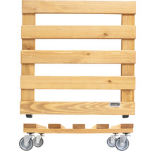 Pflanzenroller Wagner 38 x 38 x 9,5 cm Holz braun