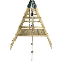 Spielturm mit Kletterseil