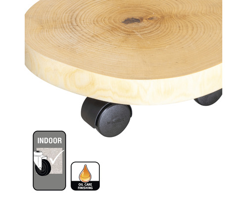 Rollbrett aus Holz mit Rollen für den Innenbereich