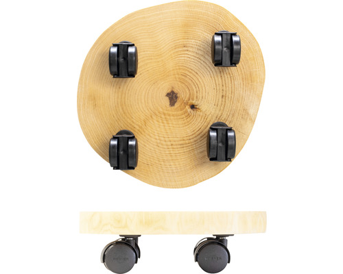 Pflanzenroller aus Holz mit Rollen