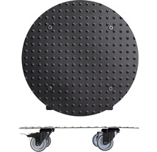 Pflanzenroller Wagner Ø 38 cm H 7,5 cm Metall schwarz