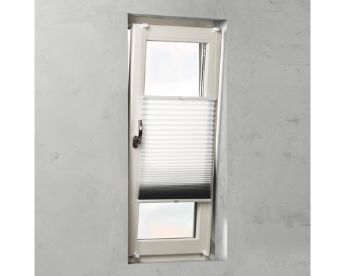 Fenster mit Plissee zum Sonnenschutz
