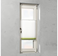 Fenster mit Plissee-Vorhang zur Fensterdekoration und zum Sichtschutz