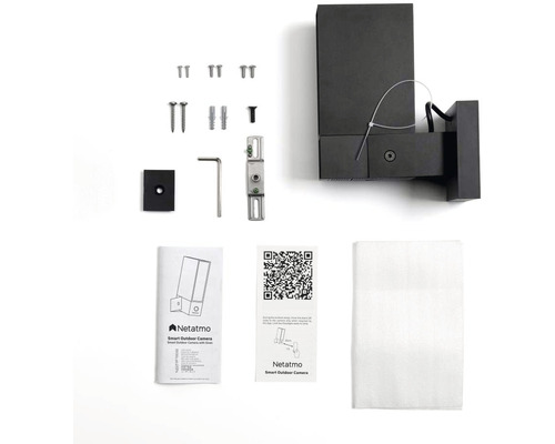 Netatmo Überwachungskamera für den Außenbereich mit Zubehör