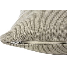 Kissenbezug mit Strickmuster und Reißverschluss