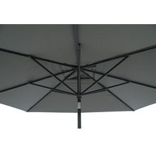 Marktschirm Soluna Sonnenschirm Uzes Push Up 250 x 250 cm dunkelgrau