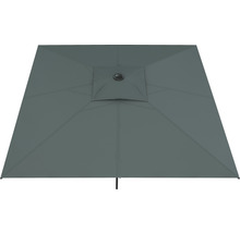 Marktschirm Soluna Sonnenschirm Uzes Push Up 250 x 250 cm dunkelgrau