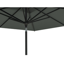 Marktschirm Soluna Sonnenschirm Uzes Push Up 250 x 250 cm dunkelgrau