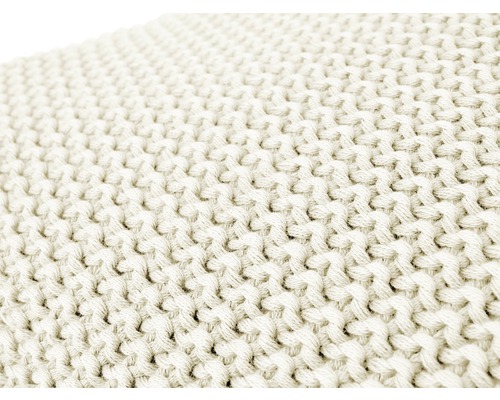 Nahaufnahme von gestricktem Stoffmuster