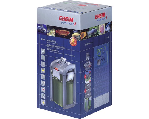 Verpackung eines Eheim Außenfilters für Aquarien