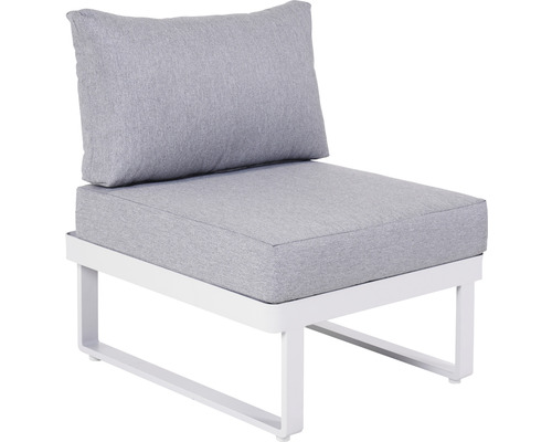 Gartenlounge Sessel mit Polster und Metallgestell