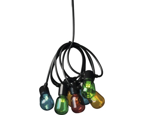 Lichterkette mit farbigen Glühbirnen